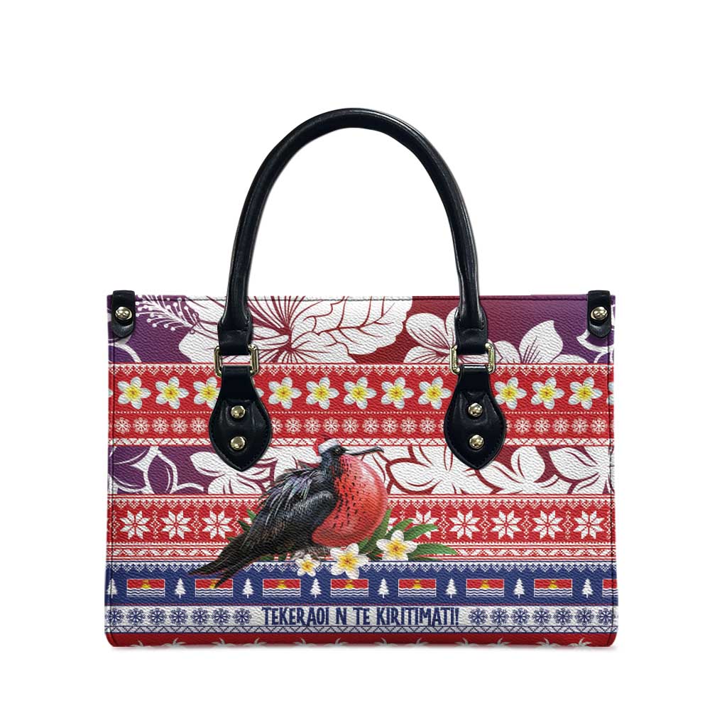 Kiribati Christmas Leather Bag Frigatebird Santa Tekeraoi n te Kiritimati - Polynesian Pride