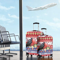 Kiribati Christmas Luggage Cover Frigatebird Santa Tekeraoi n te Kiritimati - Polynesian Pride
