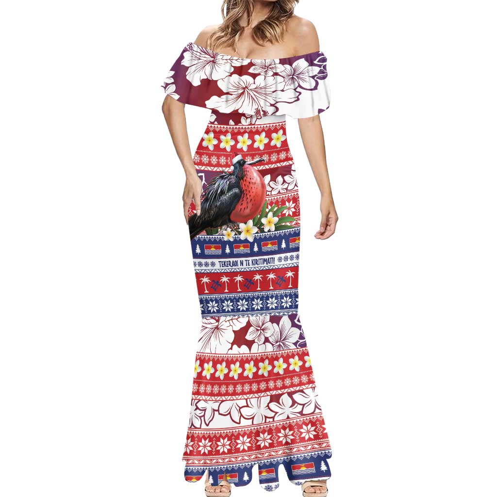 Kiribati Christmas Mermaid Dress Frigatebird Santa Tekeraoi n te Kiritimati - Polynesian Pride