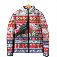 Kiribati Christmas Padded Jacket Frigatebird Santa Tekeraoi n te Kiritimati - Polynesian Pride