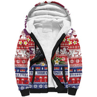 Kiribati Christmas Sherpa Hoodie Frigatebird Santa Tekeraoi n te Kiritimati - Polynesian Pride