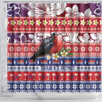 Kiribati Christmas Shower Curtain Frigatebird Santa Tekeraoi n te Kiritimati - Polynesian Pride