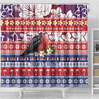 Kiribati Christmas Shower Curtain Frigatebird Santa Tekeraoi n te Kiritimati - Polynesian Pride