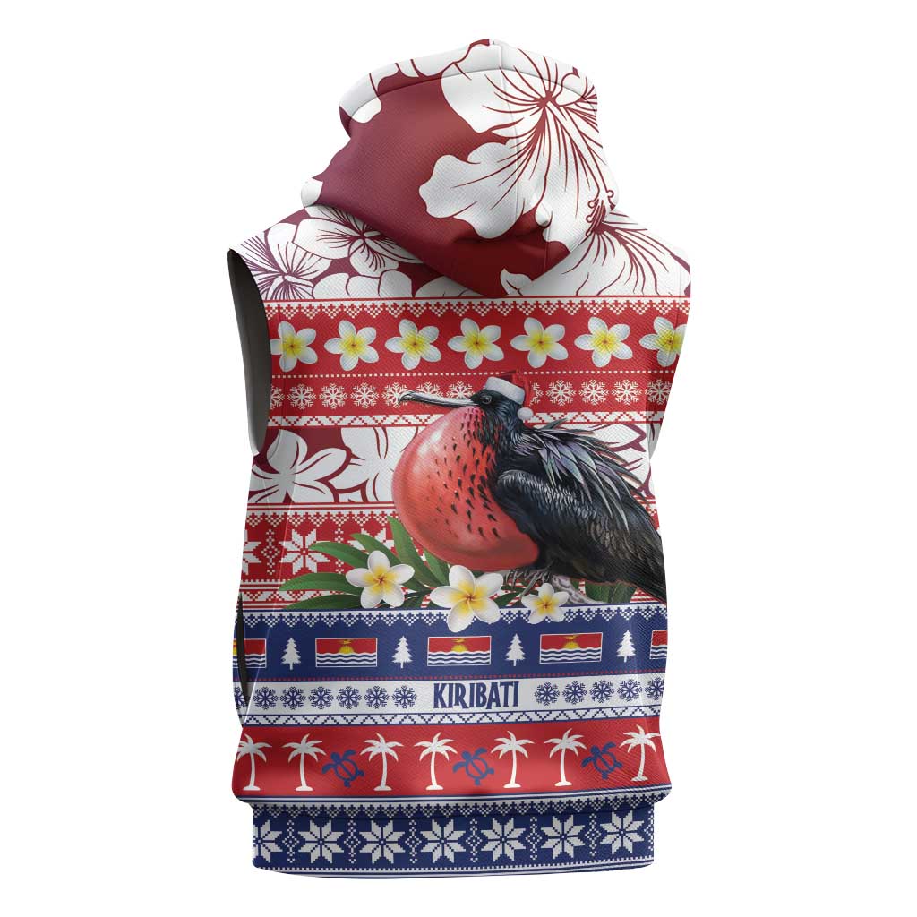 Kiribati Christmas Sleeveless Zip Hoodie Frigatebird Santa Tekeraoi n te Kiritimati - Polynesian Pride