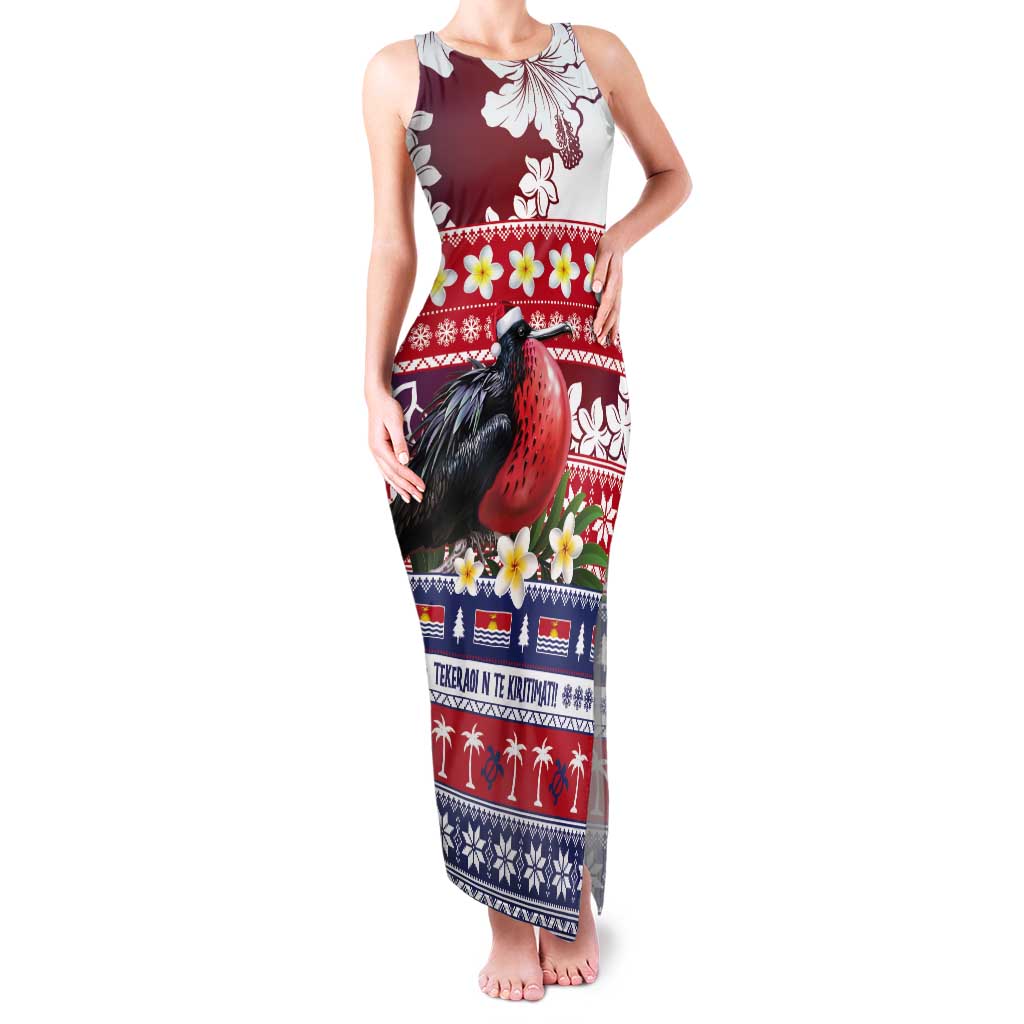 Kiribati Christmas Tank Maxi Dress Frigatebird Santa Tekeraoi n te Kiritimati - Polynesian Pride