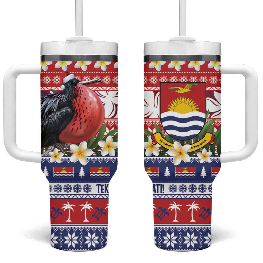 Kiribati Christmas Tumbler With Handle Frigatebird Santa Tekeraoi n te Kiritimati - Polynesian Pride