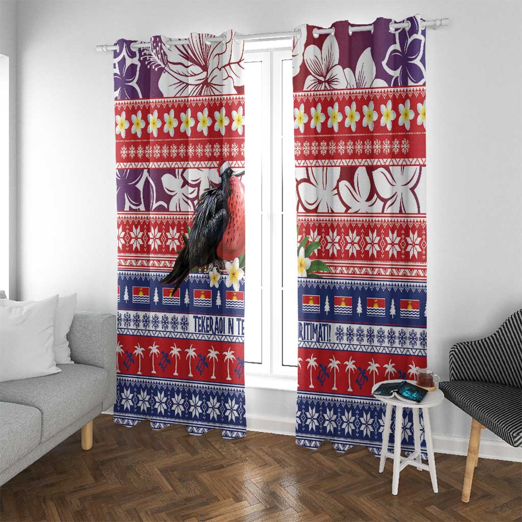 Kiribati Christmas Window Curtain Frigatebird Santa Tekeraoi n te Kiritimati - Polynesian Pride