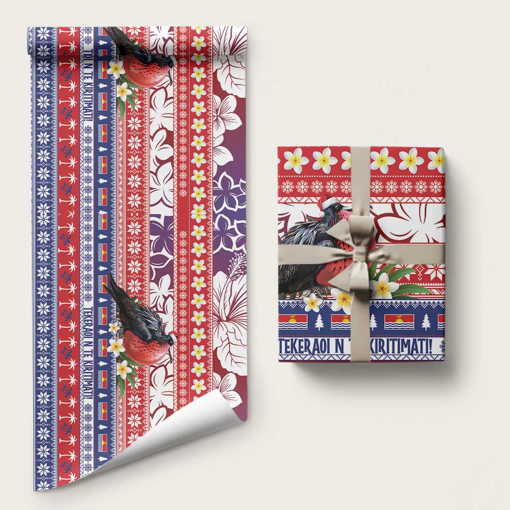 Kiribati Christmas Wrapping Paper Frigatebird Santa Tekeraoi n te Kiritimati - Polynesian Pride