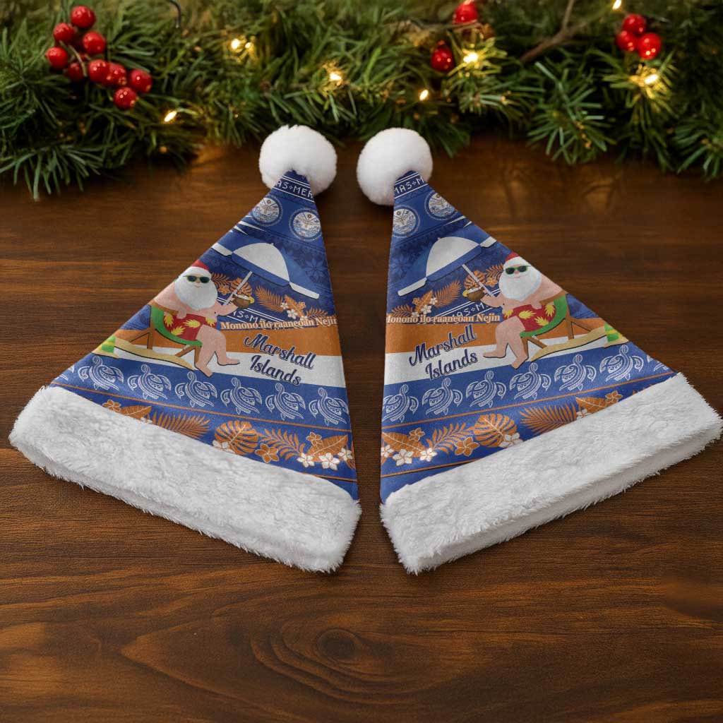 Marshall Islands Christmas Santa Hat Beachy Santa Monono ilo raaneoan Nejin - Polynesian Pride