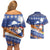 Marshall Islands Christmas Couples Matching Off Shoulder Short Dress and Hawaiian Shirt Beachy Santa Monono ilo raaneoan Nejin - Polynesian Pride