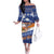 Marshall Islands Christmas Family Matching Off The Shoulder Long Sleeve Dress and Hawaiian Shirt Beachy Santa Monono ilo raaneoan Nejin - Polynesian Pride