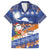 Marshall Islands Christmas Family Matching Off Shoulder Maxi Dress and Hawaiian Shirt Beachy Santa Monono ilo raaneoan Nejin - Polynesian Pride