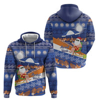 Marshall Islands Christmas Hoodie Beachy Santa Monono ilo raaneoan Nejin - Polynesian Pride