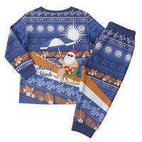 Marshall Islands Christmas Pajama Set Beachy Santa Monono ilo raaneoan Nejin - Polynesian Pride