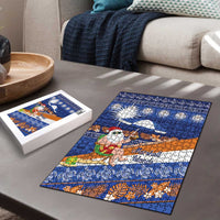 Marshall Islands Christmas Puzzle Beachy Santa Monono ilo raaneoan Nejin - Polynesian Pride