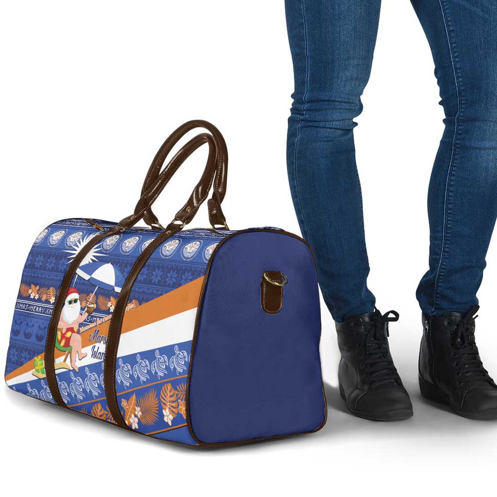Marshall Islands Christmas Travel Bag Beachy Santa Monono ilo raaneoan Nejin - Polynesian Pride