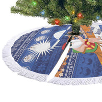 Marshall Islands Christmas Tree Skirt Beachy Santa Monono ilo raaneoan Nejin - Polynesian Pride
