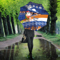 Marshall Islands Christmas Umbrella Beachy Santa Monono ilo raaneoan Nejin - Polynesian Pride