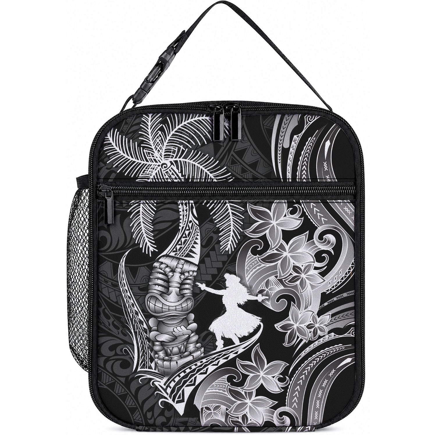 Hawaii Tribal Tiki Drum Hula Girl Lunch Bag