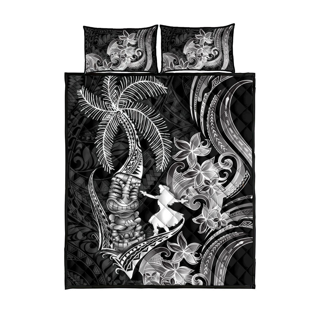 Hawaii Tribal Tiki Drum Hula Girl Quilt Bed Set LT14 - Polynesian Pride