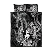 Hawaii Tribal Tiki Drum Hula Girl Quilt Bed Set LT14 - Polynesian Pride