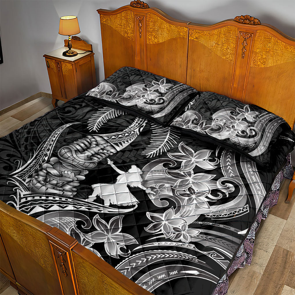 Hawaii Tribal Tiki Drum Hula Girl Quilt Bed Set LT14 - Polynesian Pride