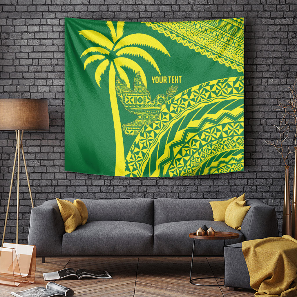 Tailevu Fiji 2026 Rugby Custom Tapestry Dove Nation Fijian Tapa Pattern