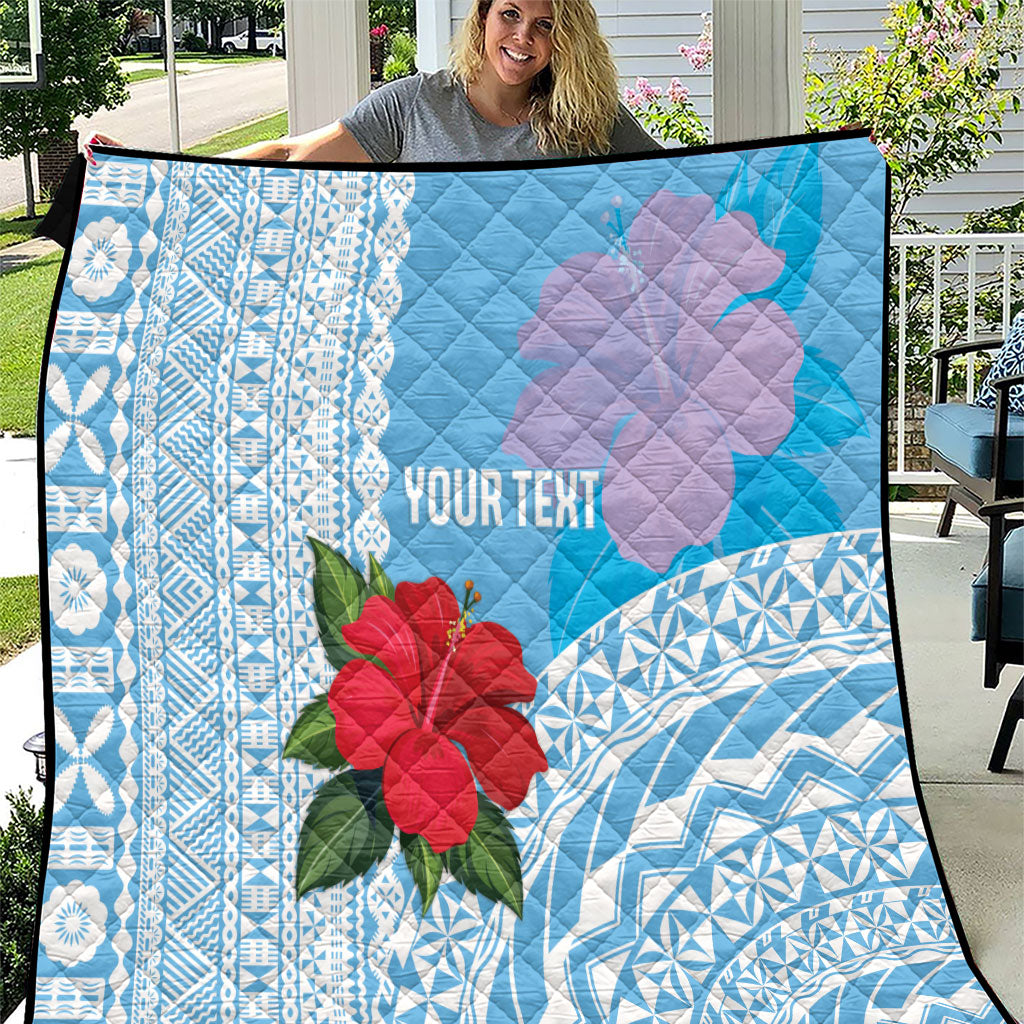 Suva Fiji 2026 Rugby Custom Quilt Hibiscus Fijian Tapa Pattern