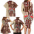 Samoa Tapau Family Matching Long Sleeve Bodycon Dress and Hawaiian Shirt Samoan Siapo Pattern LT14 - Polynesian Pride