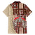 Samoa Tapau Family Matching Long Sleeve Bodycon Dress and Hawaiian Shirt Samoan Siapo Pattern LT14 - Polynesian Pride