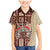 Samoa Tapau Family Matching Mermaid Dress and Hawaiian Shirt Samoan Siapo Pattern LT14 Son's Shirt Brown - Polynesian Pride