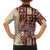 Samoa Tapau Family Matching Off Shoulder Long Sleeve Dress and Hawaiian Shirt Samoan Siapo Pattern LT14 - Polynesian Pride