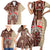 Samoa Tapau Family Matching Short Sleeve Bodycon Dress and Hawaiian Shirt Samoan Siapo Pattern LT14 - Polynesian Pride