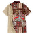 Samoa Tapau Family Matching Short Sleeve Bodycon Dress and Hawaiian Shirt Samoan Siapo Pattern LT14 - Polynesian Pride