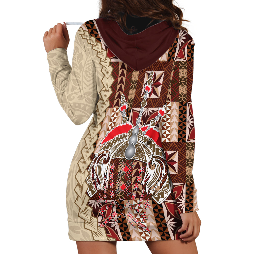 Samoa Tapau Hoodie Dress Samoan Siapo Pattern LT14 - Polynesian Pride