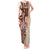 Samoa Tapau Tank Maxi Dress Samoan Siapo Pattern LT14 Women Brown - Polynesian Pride