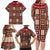 Samoa Siapo Family Matching Long Sleeve Bodycon Dress and Hawaiian Shirt Tapa Pattern Mix Ula Fala Hibiscus LT14 - Polynesian Pride