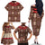 Samoa Siapo Family Matching Off Shoulder Long Sleeve Dress and Hawaiian Shirt Tapa Pattern Mix Ula Fala Hibiscus LT14 - Polynesian Pride