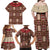 Samoa Siapo Family Matching Off Shoulder Maxi Dress and Hawaiian Shirt Tapa Pattern Mix Ula Fala Hibiscus LT14 - Polynesian Pride