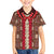 Samoa Siapo Family Matching Off Shoulder Short Dress and Hawaiian Shirt Tapa Pattern Mix Ula Fala Hibiscus LT14 Son's Shirt Brown - Polynesian Pride