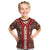 Samoa Siapo Kid T Shirt Tapa Pattern Mix Ula Fala Hibiscus LT14 Brown - Polynesian Pride