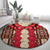 Samoa Siapo Round Carpet Tapa Pattern Mix Ula Fala Hibiscus LT14 - Polynesian Pride