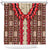 Samoa Siapo Shower Curtain Tapa Pattern Mix Ula Fala Hibiscus LT14 Brown - Polynesian Pride