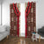 Samoa Siapo Window Curtain Tapa Pattern Mix Ula Fala Hibiscus LT14 With Grommets Brown - Polynesian Pride