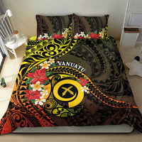 Vanuatu Christmas Bedding Set Vanuatuan Pig Tusk - Meri Krismas!