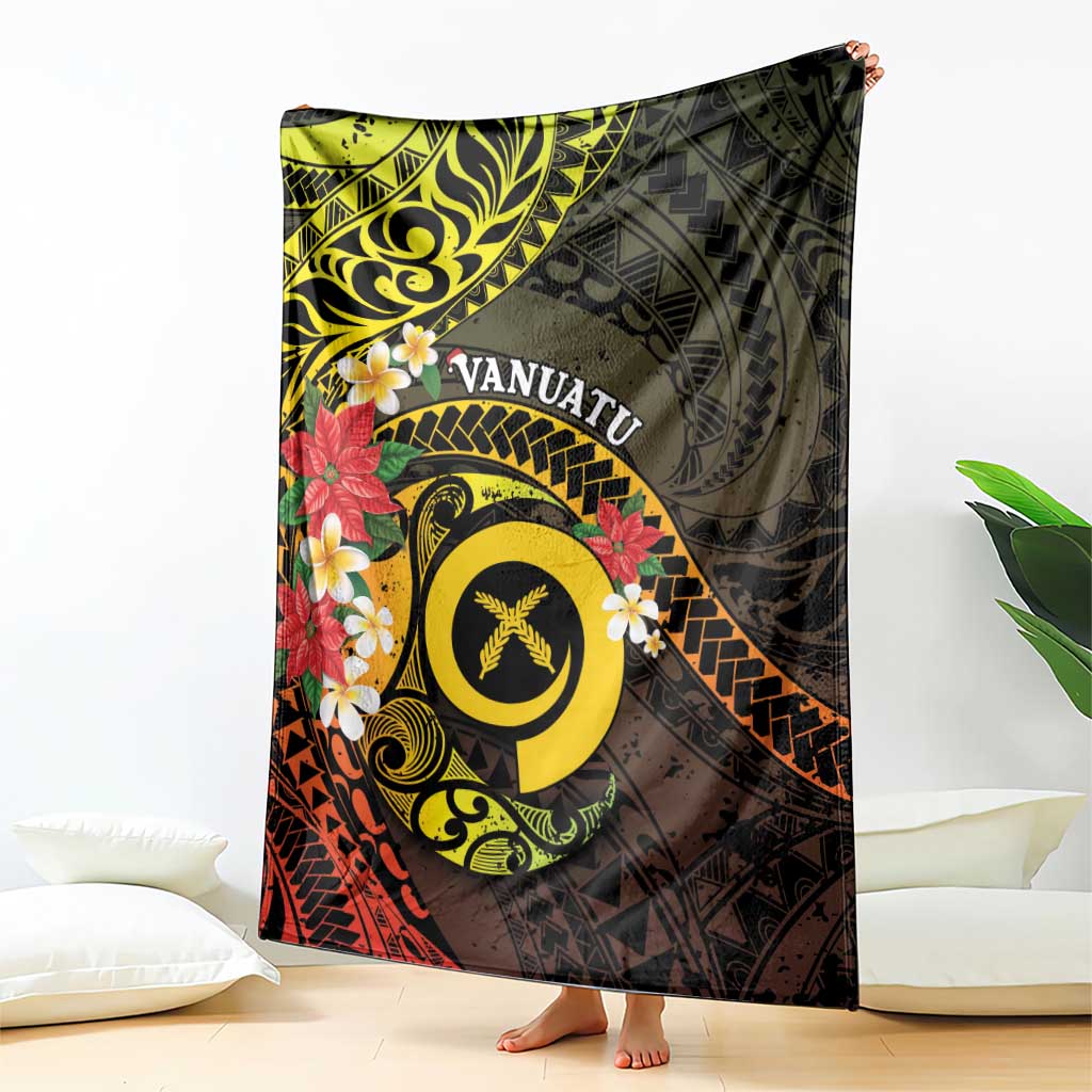 Vanuatu Christmas Blanket Vanuatuan Pig Tusk - Meri Krismas! LT14 - Polynesian Pride