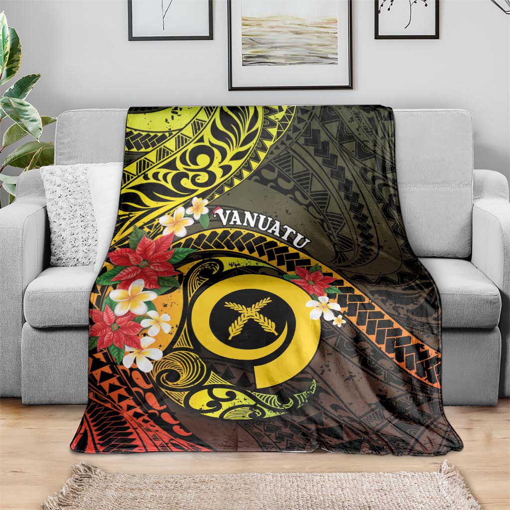 Vanuatu Christmas Blanket Vanuatuan Pig Tusk - Meri Krismas! LT14 - Polynesian Pride