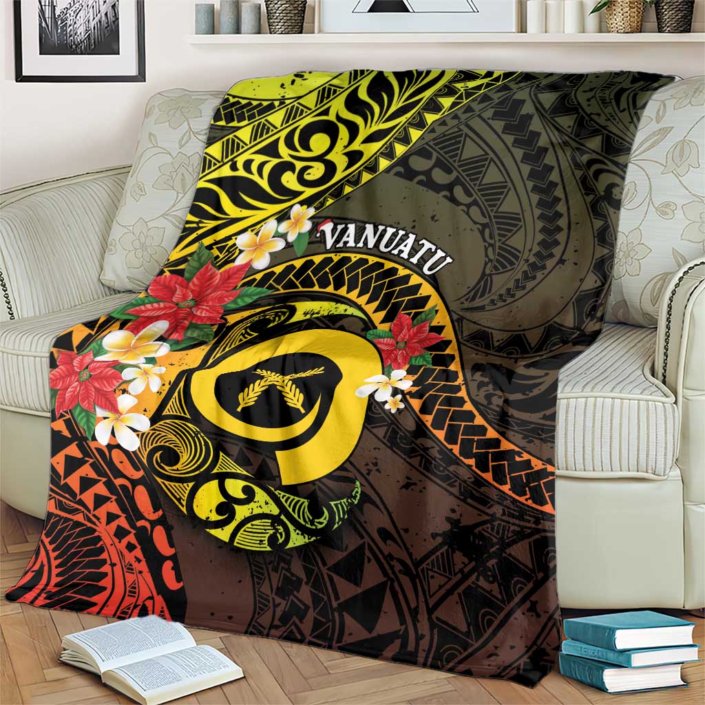 Vanuatu Christmas Blanket Vanuatuan Pig Tusk - Meri Krismas! LT14 - Polynesian Pride