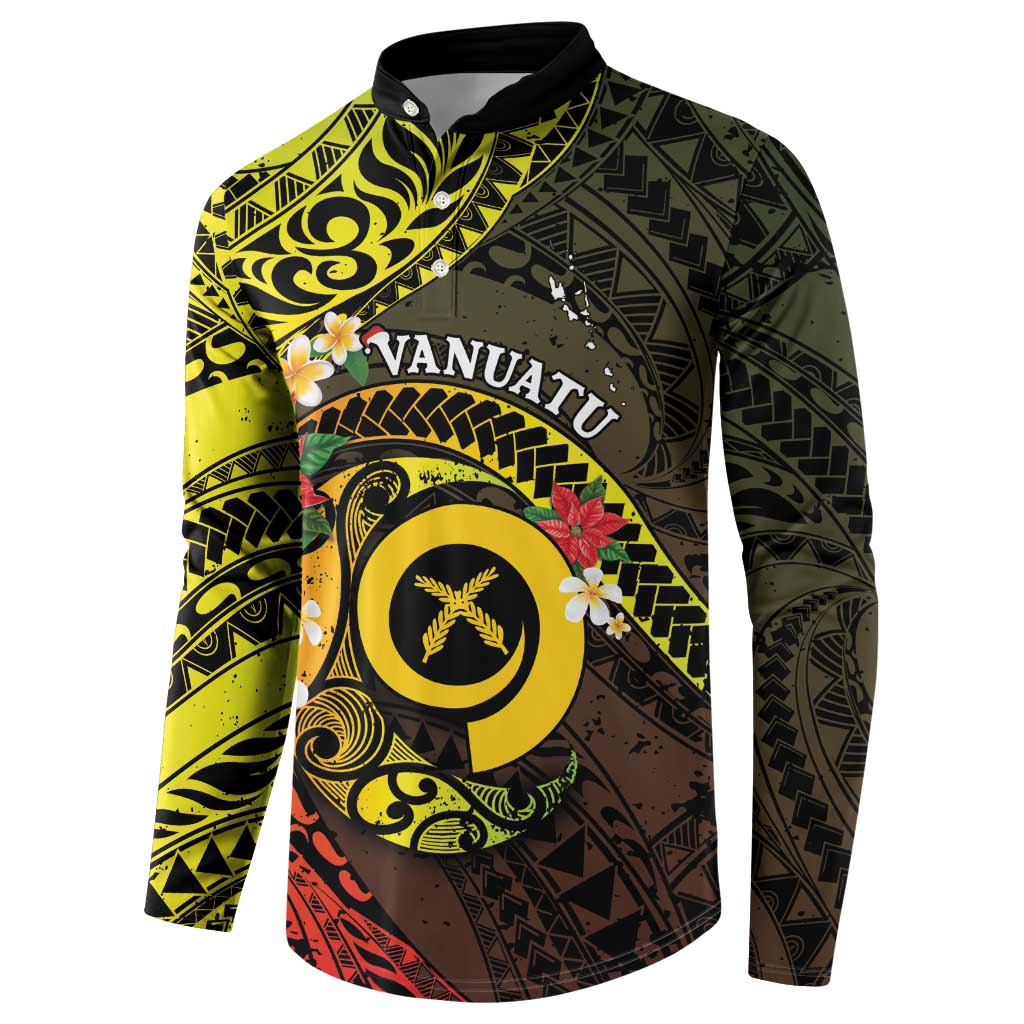 Vanuatu Christmas Button Sweatshirt Vanuatuan Pig Tusk - Meri Krismas! LT14 - Polynesian Pride
