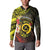 Vanuatu Christmas Button Sweatshirt Vanuatuan Pig Tusk - Meri Krismas!